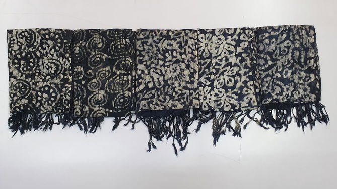 Ff Black Indigo Scarf Rayon Printed Wholsale Dupatta Collection
